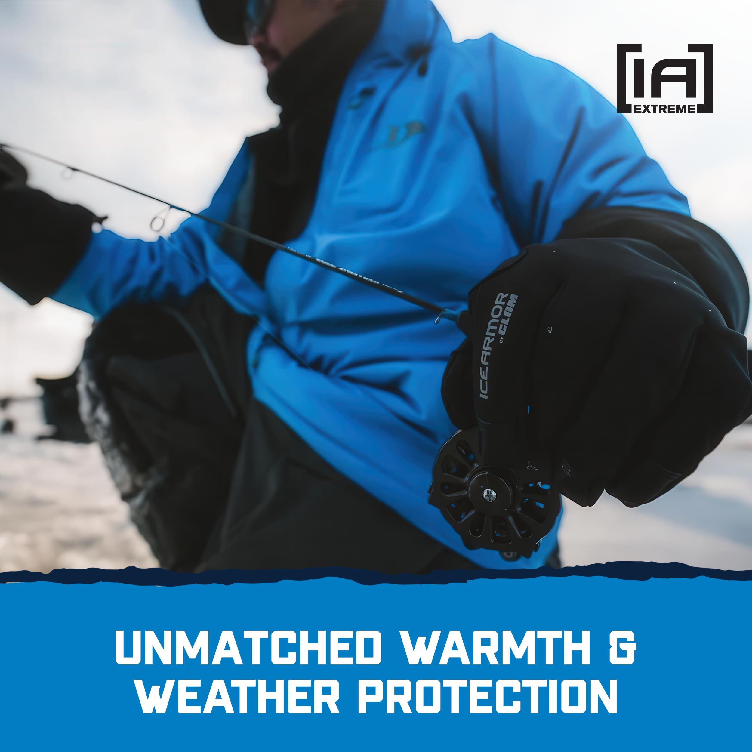 CLAM IceArmor Extreme Gloves DWR-coated outer layer provides reliable water resistance during slushy commutes.