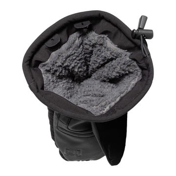 CLAM IceArmor Extreme Mitts front view highlighting secure fit for cold weather