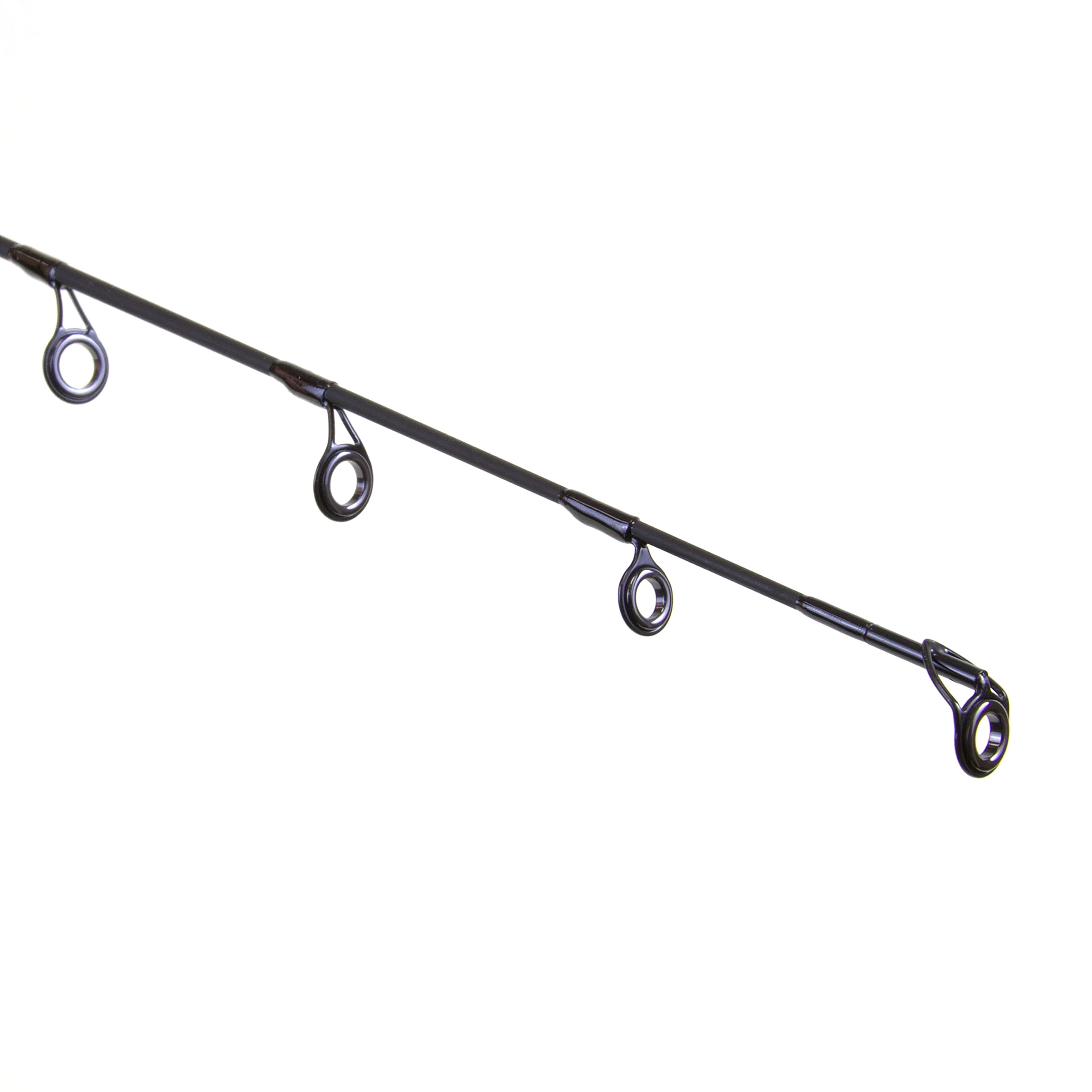 CLAM Mack 45” heavy ice rod featuring skeletal seats for heightened bite sensitivity.