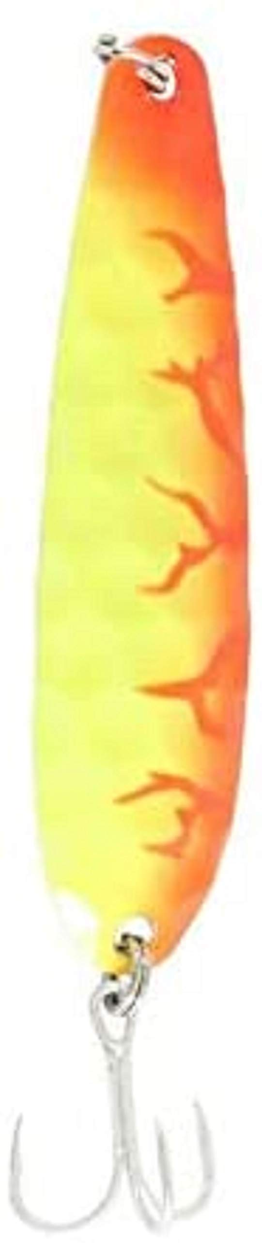 CLAM The Peg Flutter Spoon orange tiger attracts big fish with flash and flutter