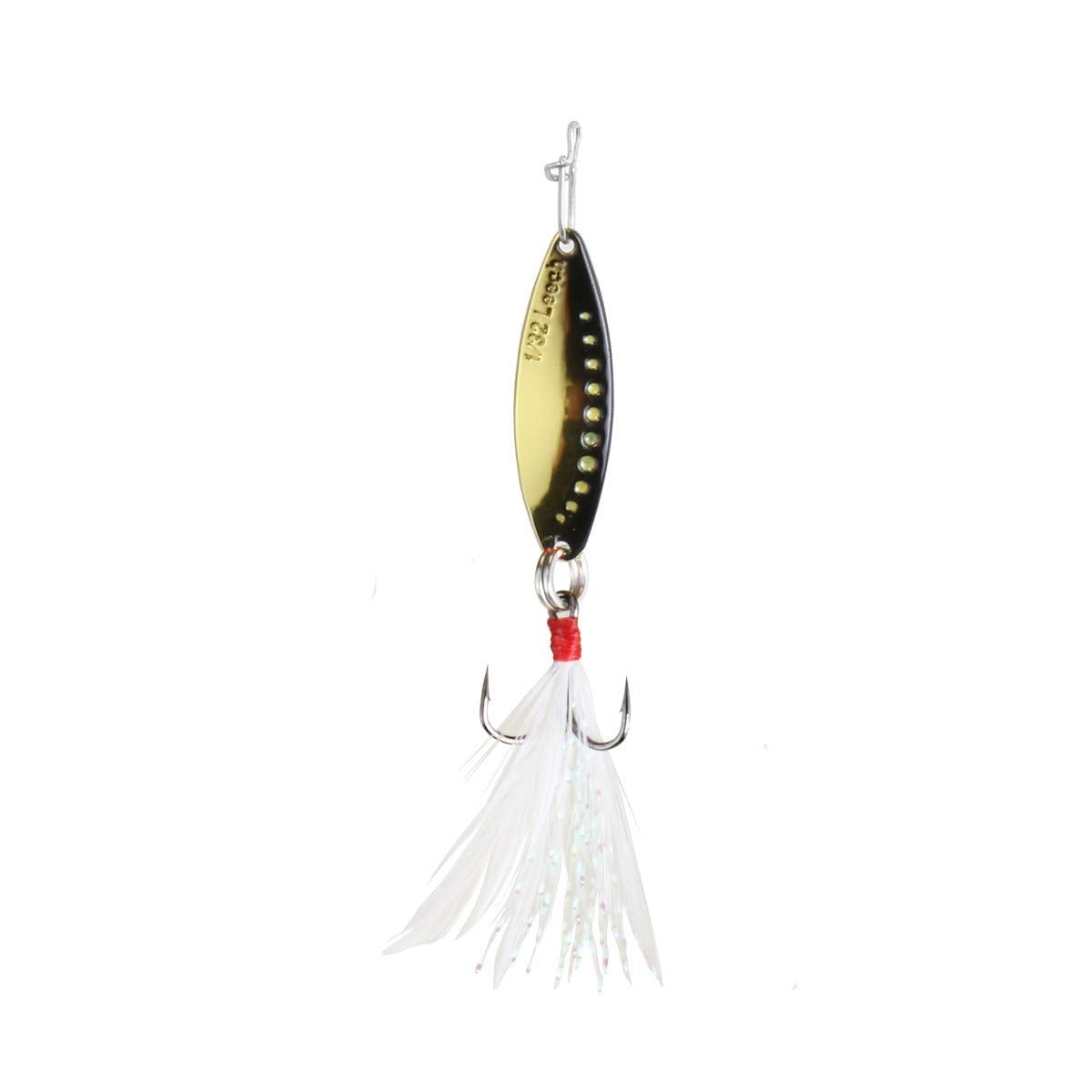 CLAM Panfish Leech Flutter Spoon in Golden Shiner delivers enticing action for panfish