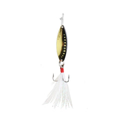 CLAM Panfish Leech Flutter Spoon in Golden Shiner delivers enticing action for panfish