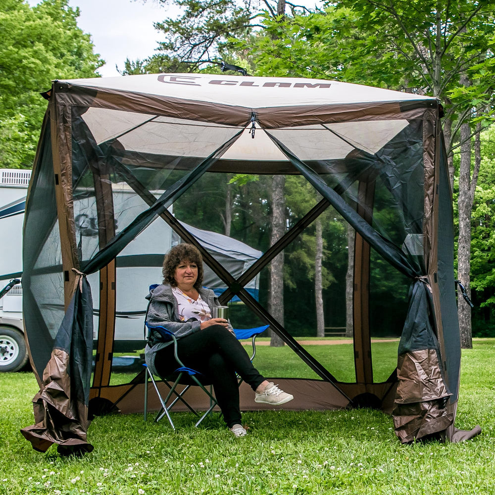 CLAM Pop Up Screen Tent no-see-um mesh keeps insects out