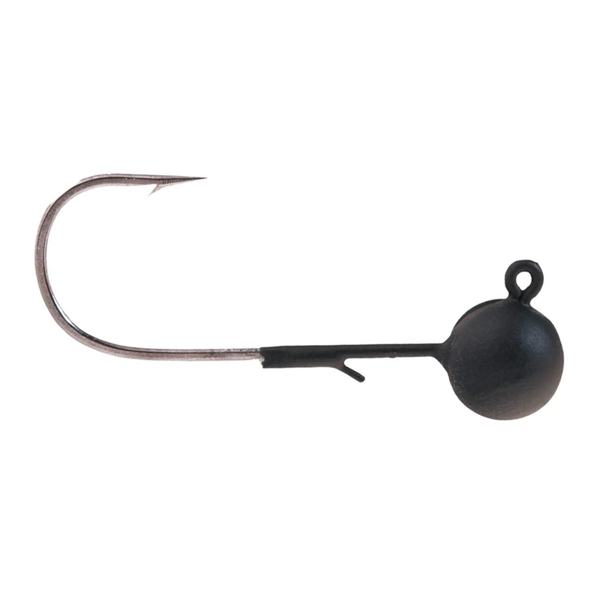 Clam Pro tungsten jig in matte black finish for precise jigging with reduced glare