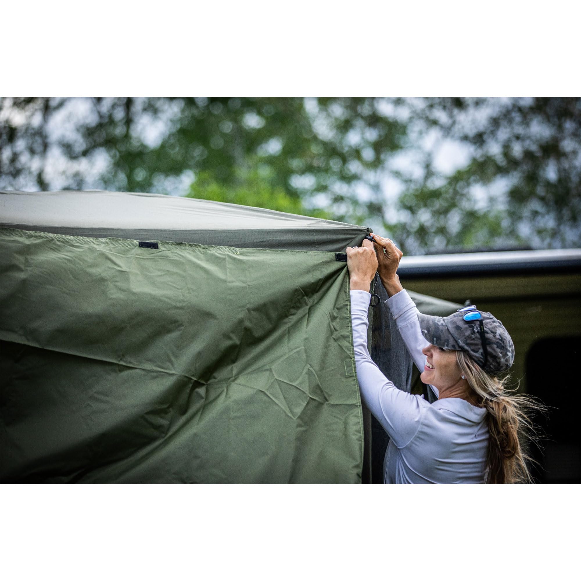 CLAM Quick-Set wind and sun panels compatibility with Escape, Traveler, and Venture tents