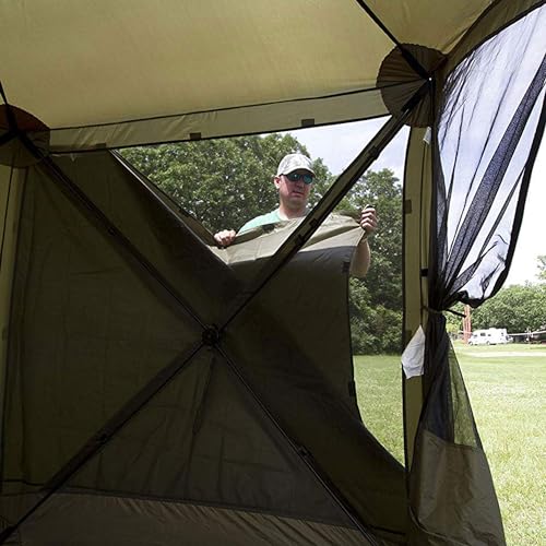 CLAM Quick-Set wind and sun panels easy setup for fast shelter adjustments