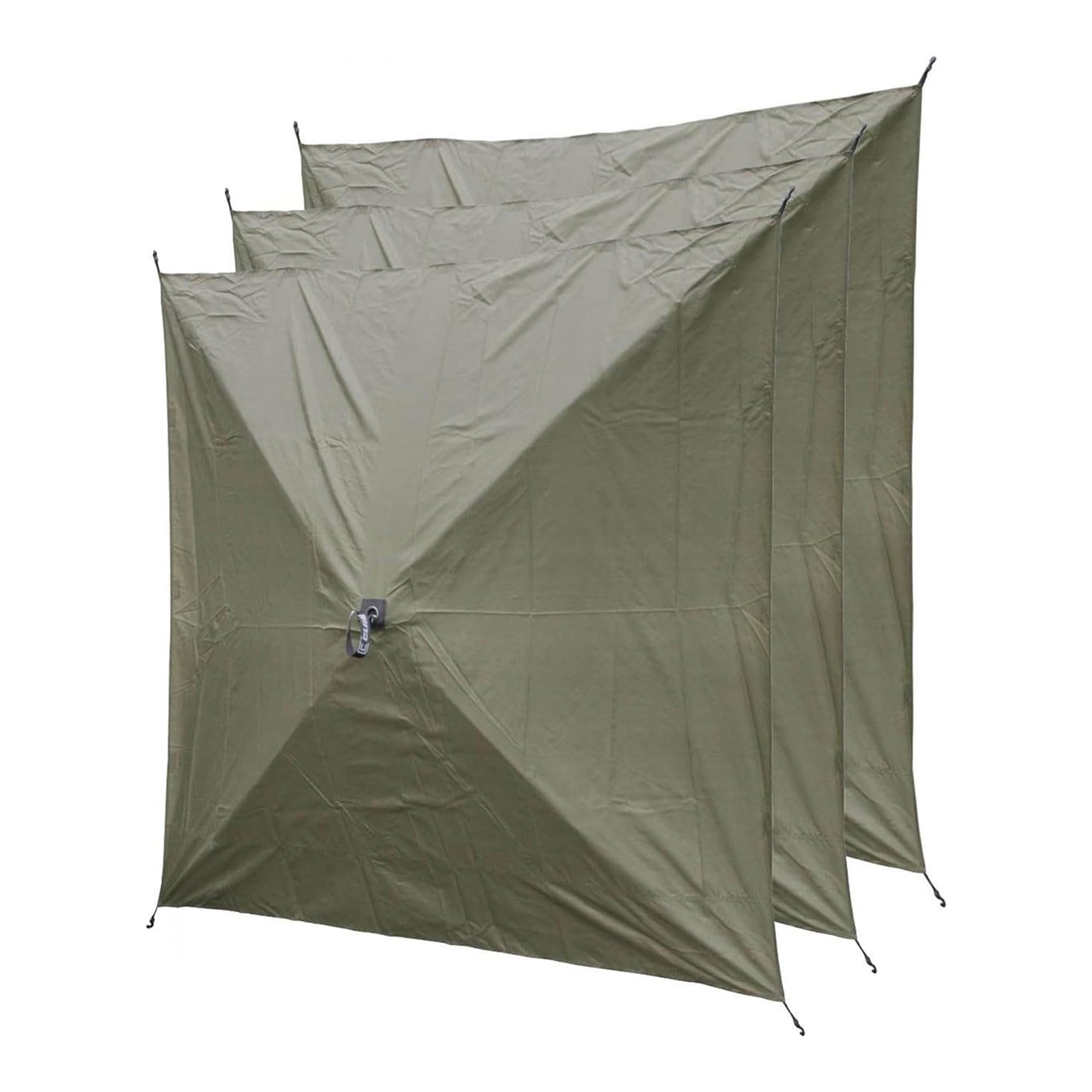 CLAM Quick-Set wind and sun panels front view for quick privacy at the campsite