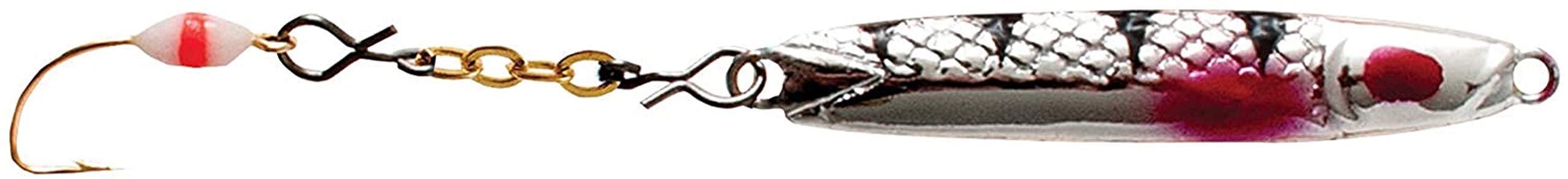 CLAM Speed Spoon Silver Tiger 8S ready for ice fishing, offering precise lure presentation
