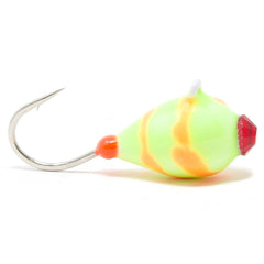 Clam Swirl Drop in chart orange swirl offers precise depth control for ice fishing.