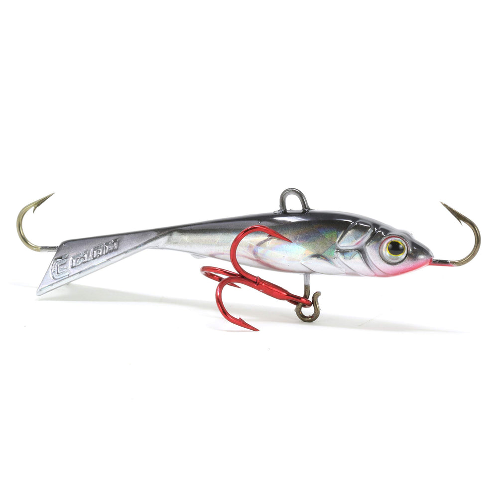 CLAM Tikka Mino front view shows balanced profile for vertical presentation and steady swims