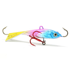 CLAM Tikka Mino 5/16 oz Rainbow Holo with prism colors to attract predators.