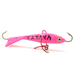 CLAM Tikka Mino glow pink tiger body glows in low light for visibility.