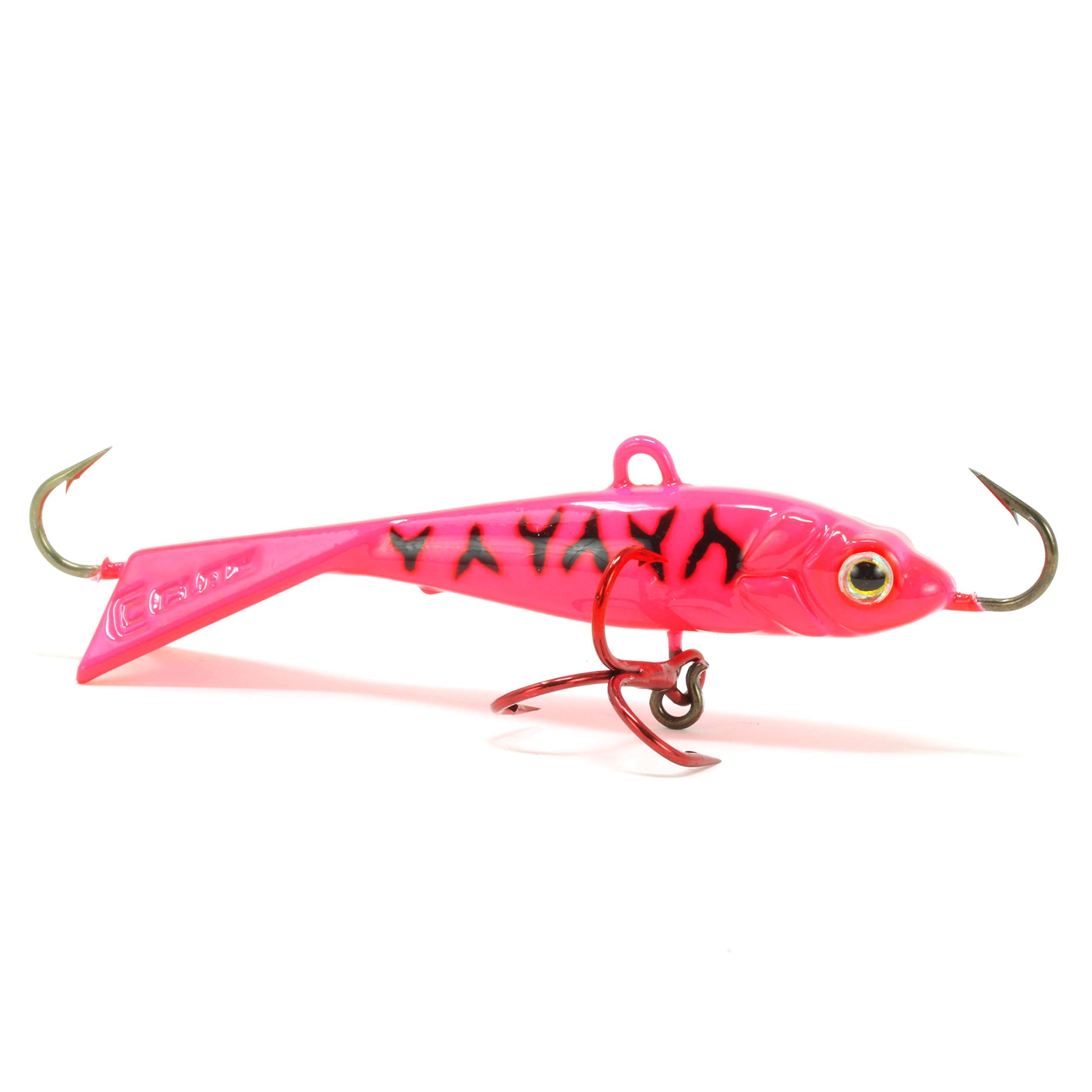 CLAM Tikka Mino glow red tiger lure for night fishing and deep-water fishing