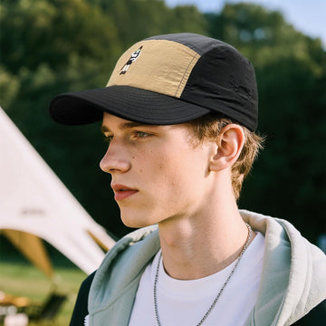 Color-block design of CLAPE 5-panel cap
