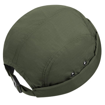 Close-up of rolled cuff on CLAPE brimless cap
