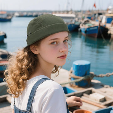 Breathable metal eyelets on CLAPE brimless cap