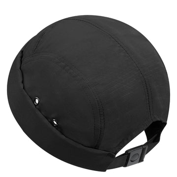 CLAPE Brimless Cap for Men - front view, black nylon