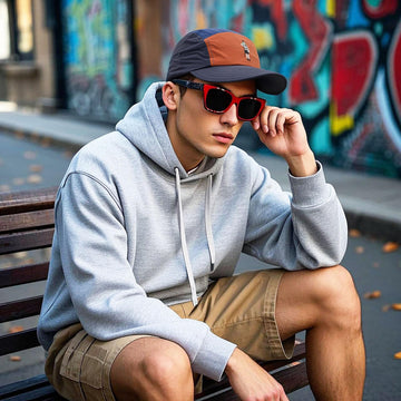 Close-up of water-repellent nylon fabric on CLAPE curved bill dad cap.