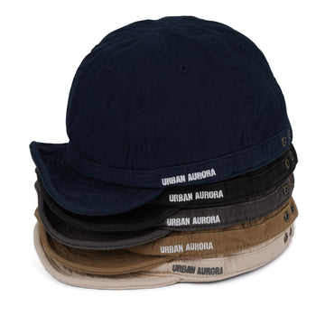 CLAPE DY06 Gray Short Bill Cap worn during outdoor activity