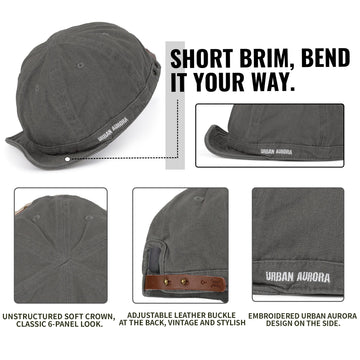 CLAPE DY06 Gray Short Bill Cap - right side