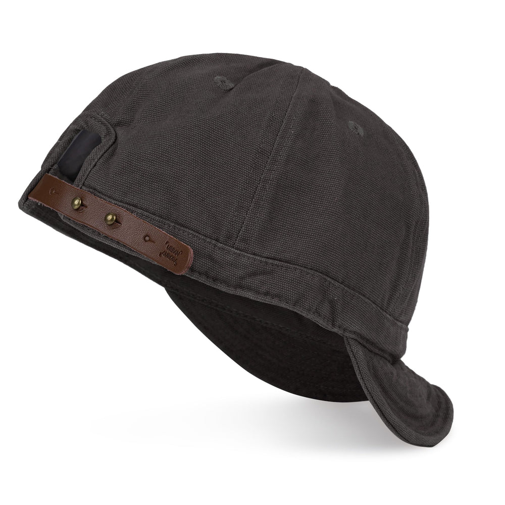 CLAPE DY06 Gray Short Bill Cap worn in urban outfit