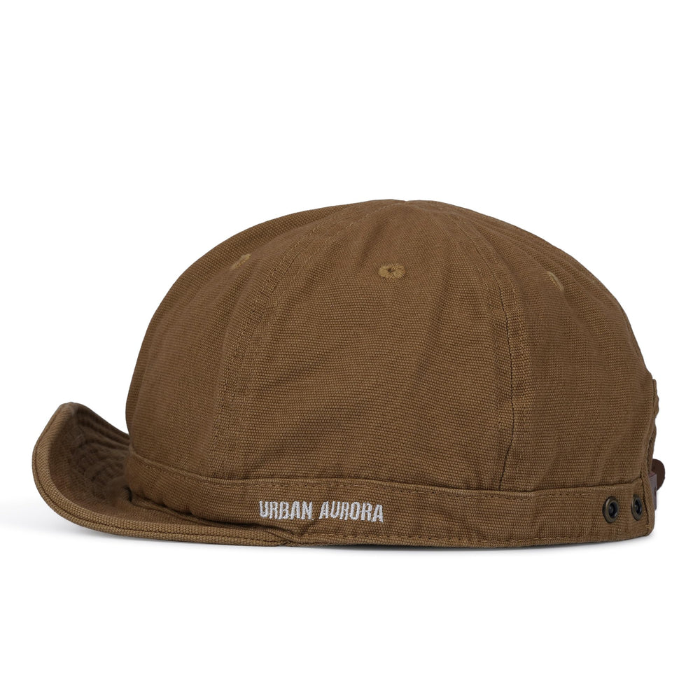 CLAPE DY06 Khaki short brim baseball cap front view