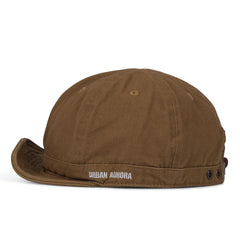 CLAPE DY06 Khaki short brim baseball cap front view