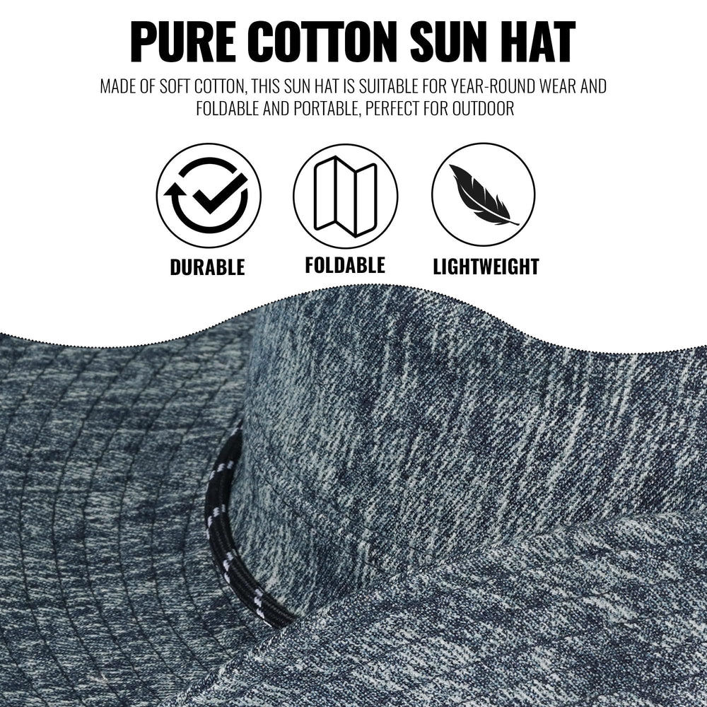 Adjustable drawstring inside crown for secure fit