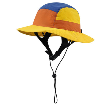 CLAPE Surf Hat front view with wide stiff brim