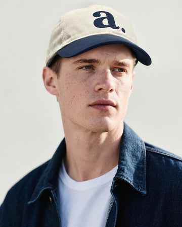 Close-up of fine embroidery on the cap