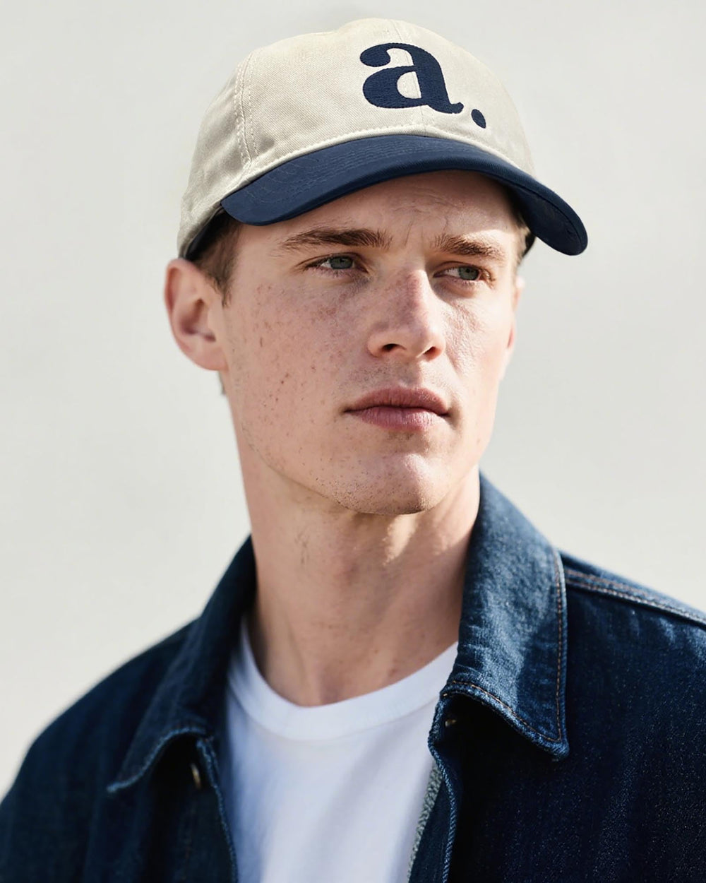 Close-up of fine embroidery on the cap