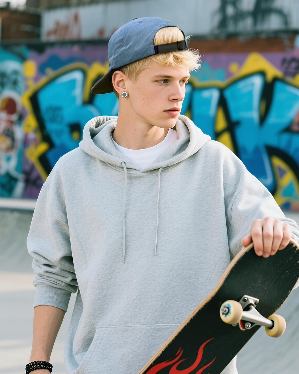 Casual outfit styled with CLAPE cap