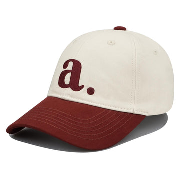 Front view of CLAPE Two Tone Baseball Cap for Men with embroidery