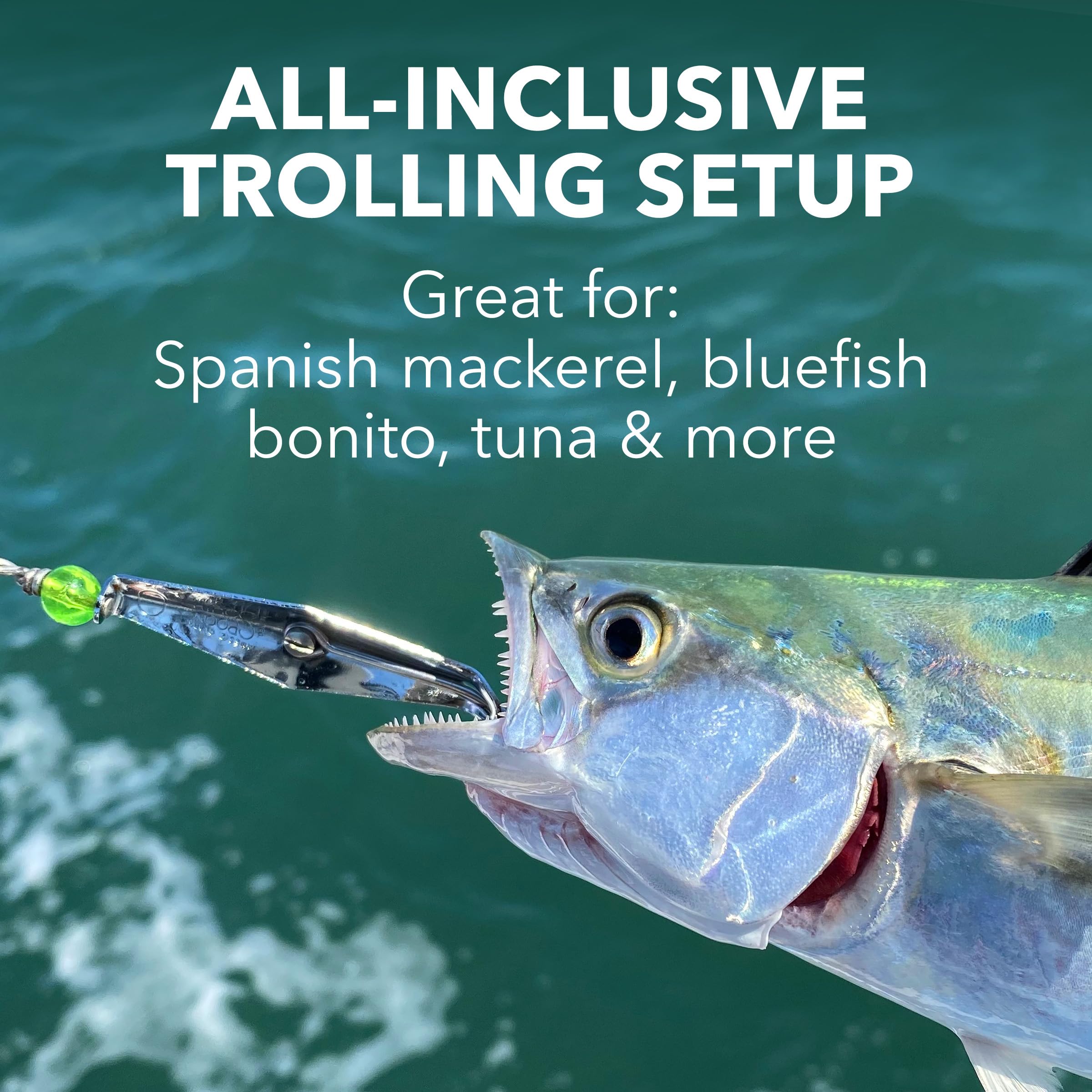 Clarkspoon built-in swivel reduces line twist for smooth casting.