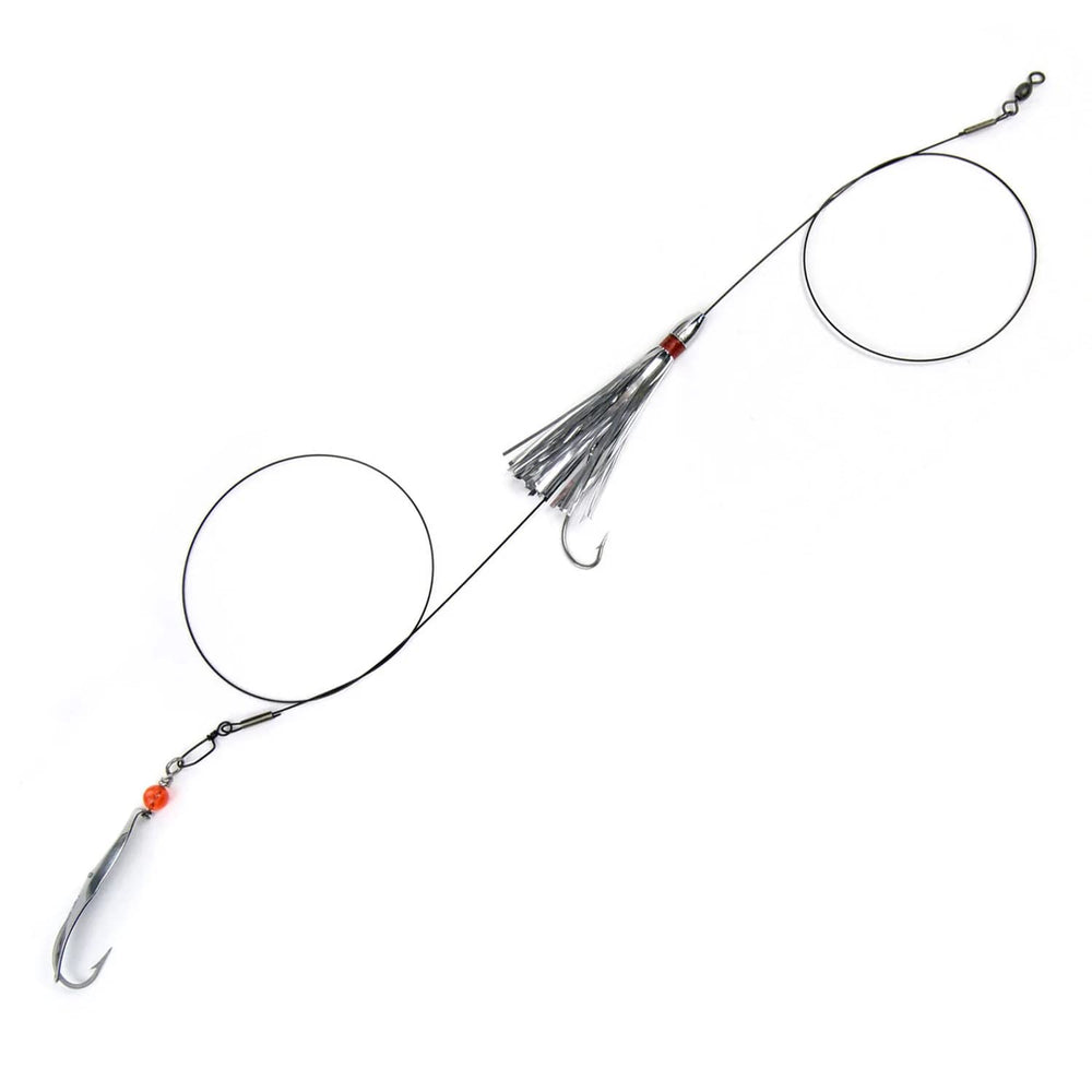 Clarkspoon MDS-0RBMS mackerel duster rig with 0-spoon for saltwater fishing