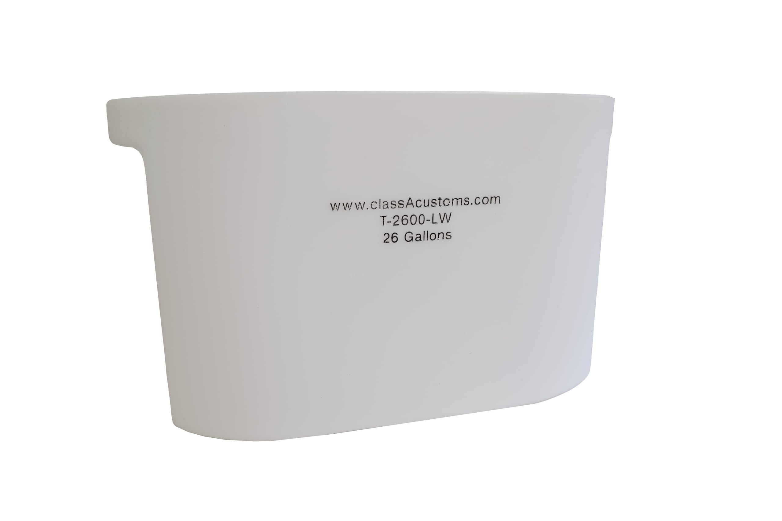 classAcustoms Marine T-2600-LW 1/2 inch threaded drain port for easy draining.