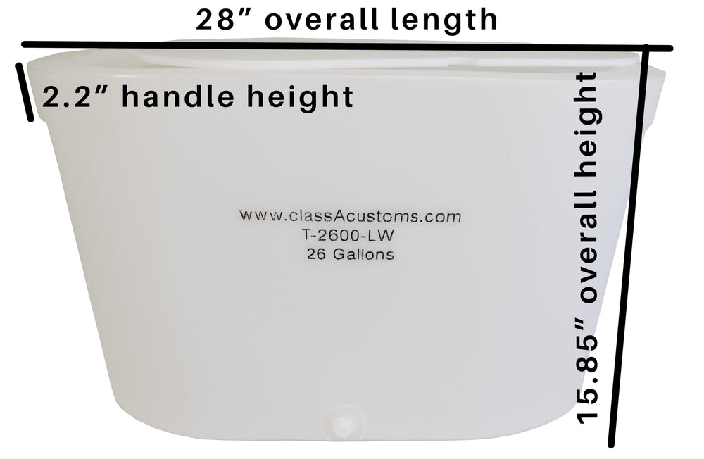 classAcustoms Marine T-2600-LW drop-in lid recesses flush with top.
