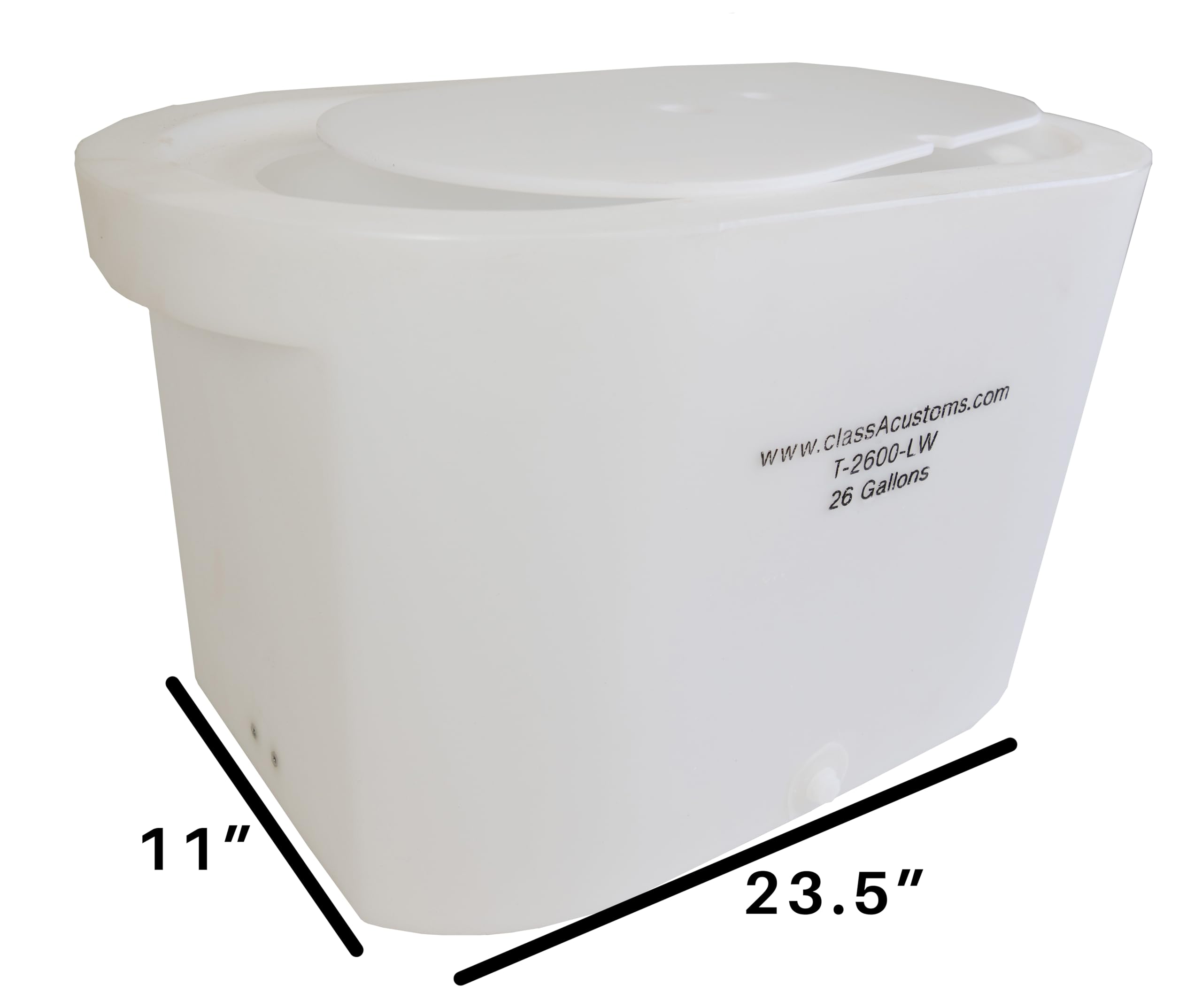 classAcustoms Marine T-2600-LW mounting brackets included for secure installation.