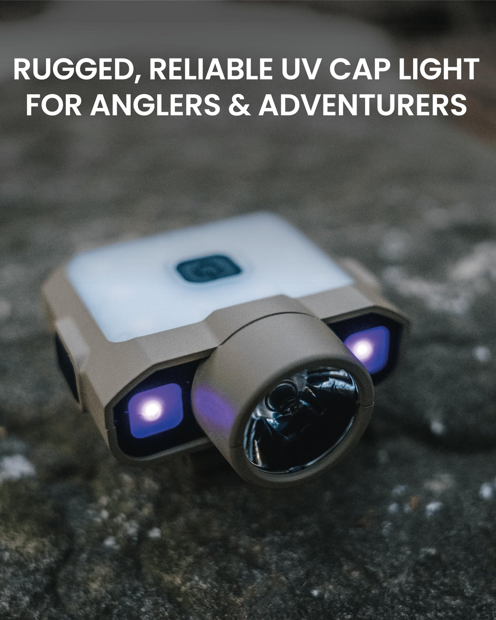 Claymore Capon 120D UV shows three lighting modes for camping or running tasks.