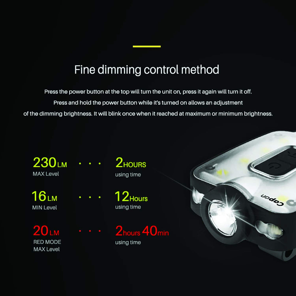 Claymore Capon 40B four modes include red night vision and SOS signaling.