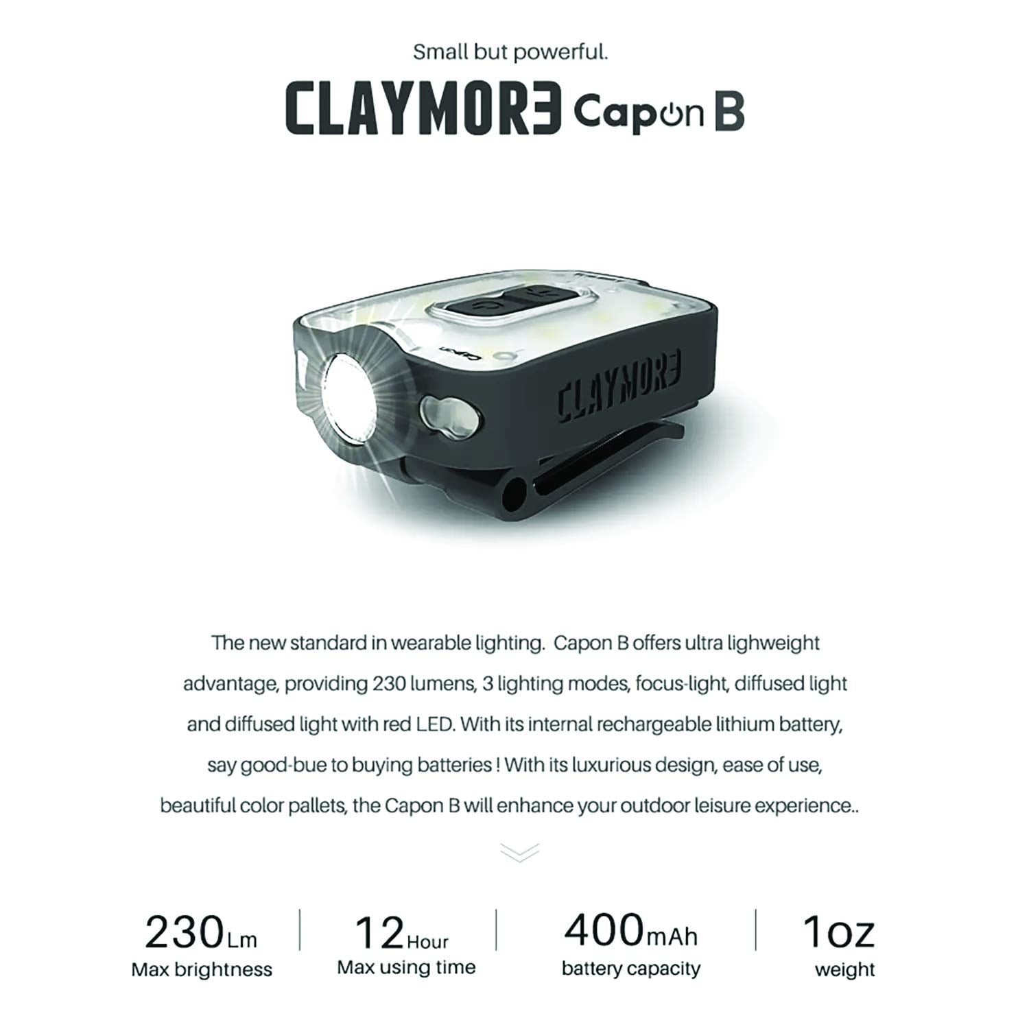 Claymore Capon 40B USB-C recharge in action for quick, on-demand power.