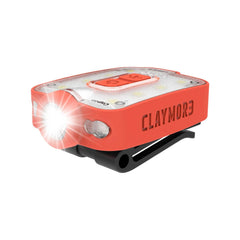 Claymore Capon 40B red clip-on cap light clipped for hands-free visibility.