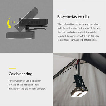 Claymore Capon 40B one-press dimming for easy brightness adjustment on the fly.
