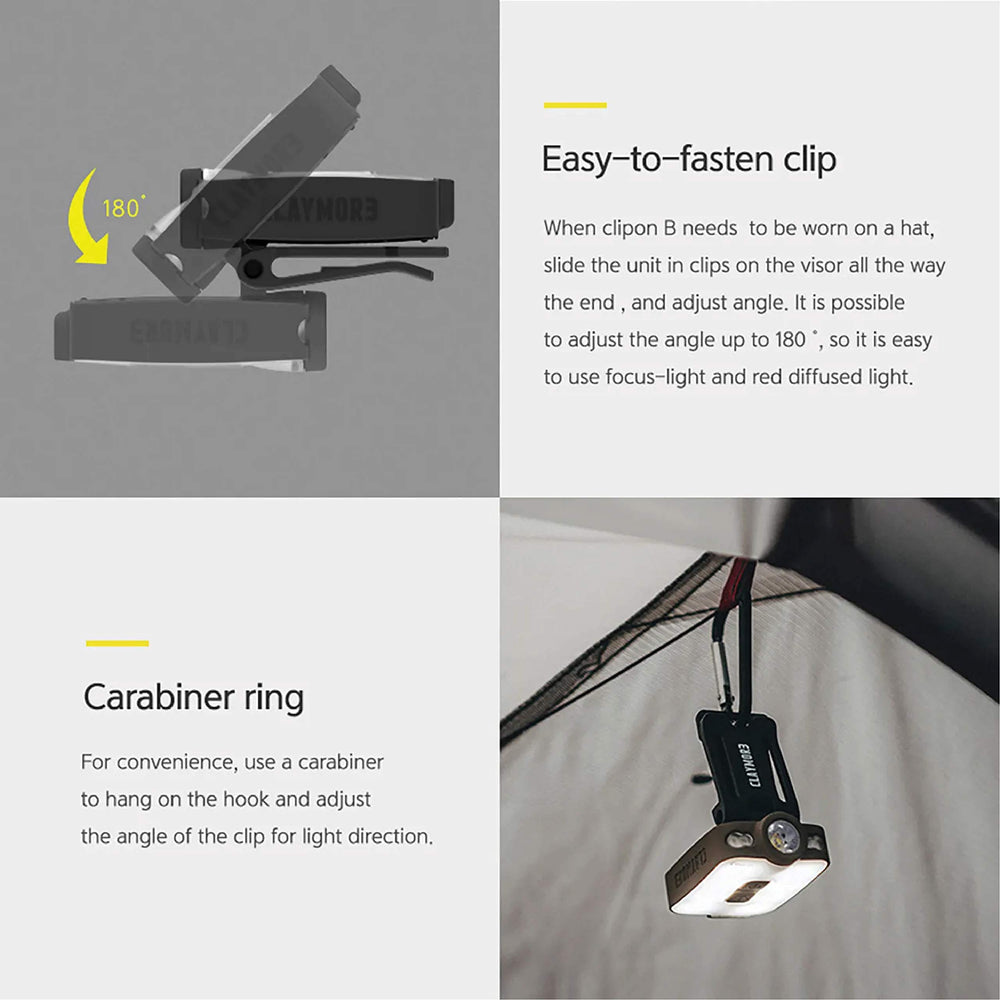 Claymore Capon 40B one-press dimming for easy brightness adjustment on the fly.