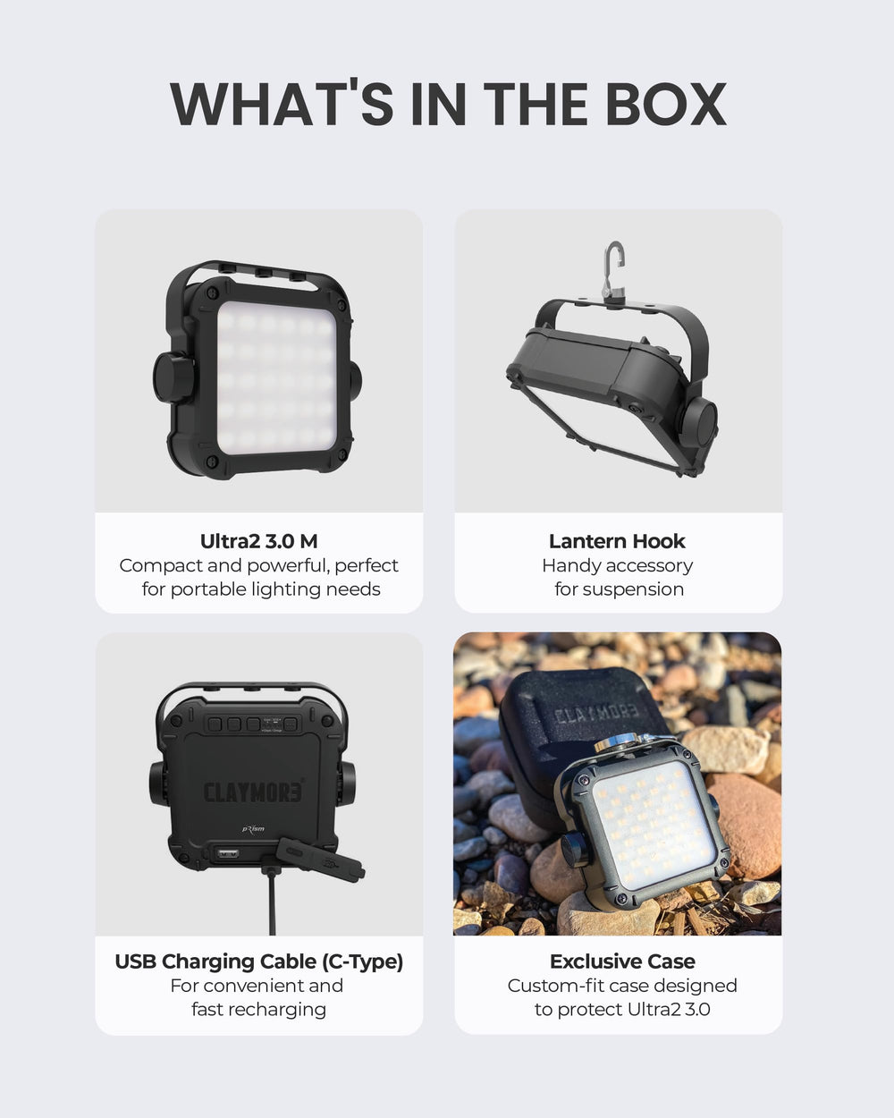 Claymore Ultra2 3.0 Medium waterproof-durable-shell stands up to rugged outdoor conditions.