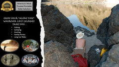 Cleanwaste GO Anywhere toilet at full height offers comfortable outdoor use.
