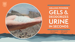 Cleanwaste Go with The Flow kit contents: three bags, wipes, and toilet paper.