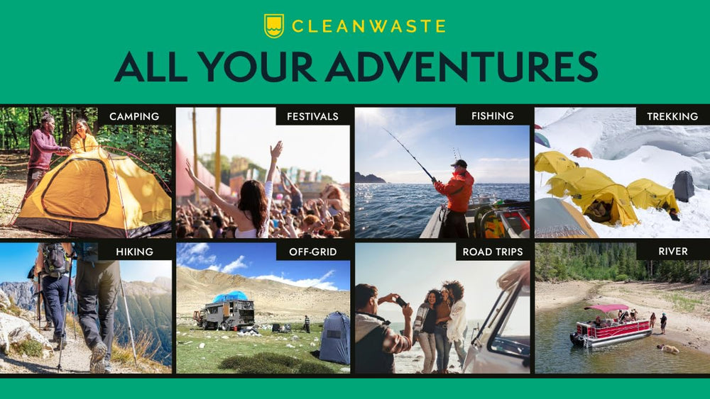 Cleanwaste handwipe and toilet paper kit supports sanitation on outdoor trips