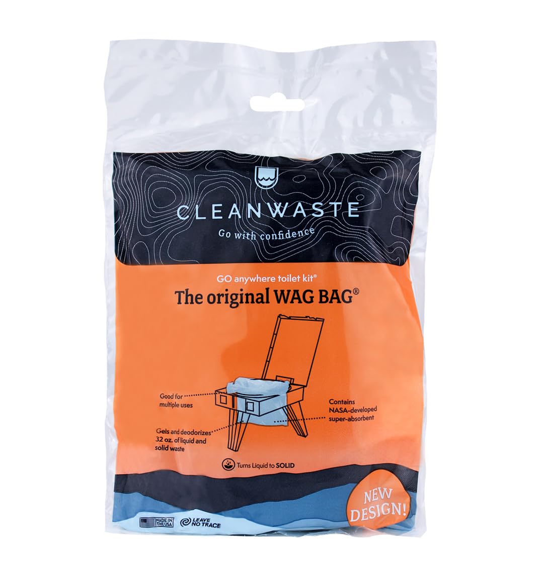 Cleanwaste Original WAG Bag boating and travel use scenario showing portability.