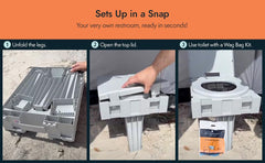 Cleanwaste Original Wag Bag Kit included for safe waste containment.